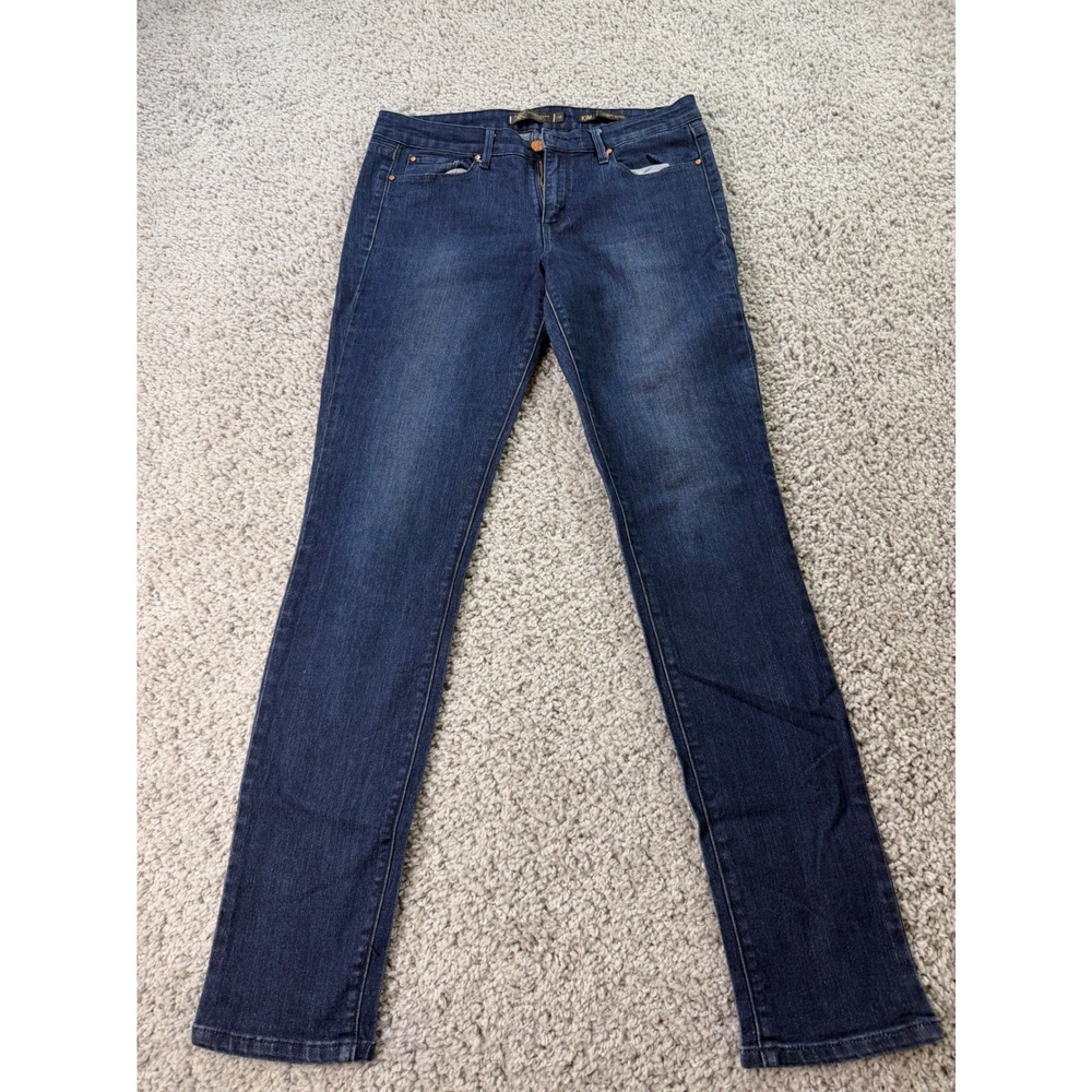 Kardashian Kollection Kim Curvy Skinny Jeans Dark Wash Indigo Size 10